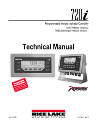 Thumbnail of document Manual - 720i Programmable Weight Indicator & Controller
